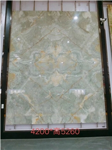 Antofagasta Azul Onyx Slabs Blue Polished Wall Cladding