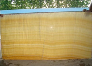 Backlit Honey Onyx Slabs China Yellow Onyx