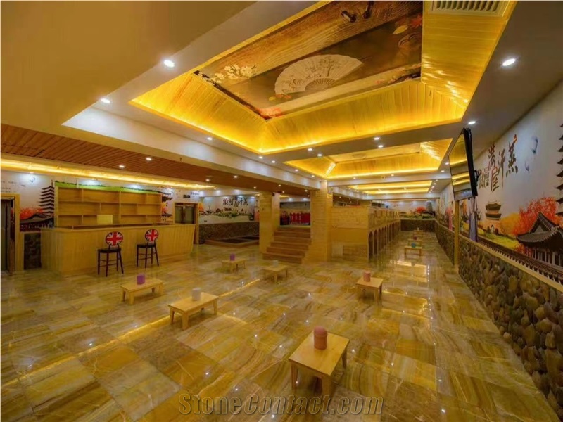 Backlit Honey Onyx Slabs China Yellow Onyx
