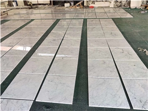 Bianco Carara White Marble Polished Floor Tiles