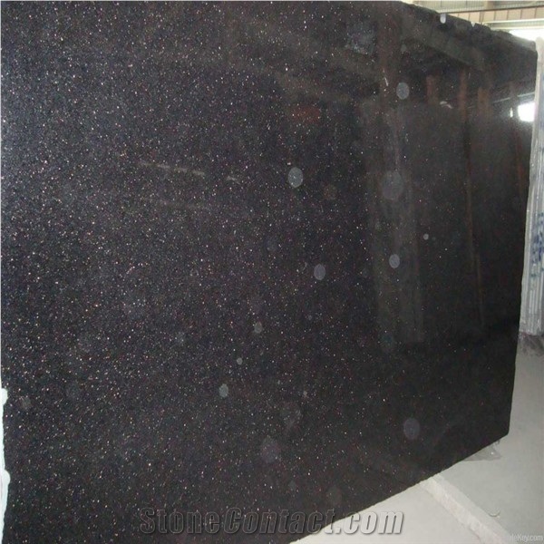 Black Galaxy Granite Slabs Polished