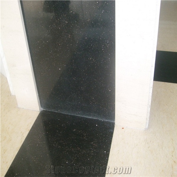 Black Galaxy Granite Slabs Polished