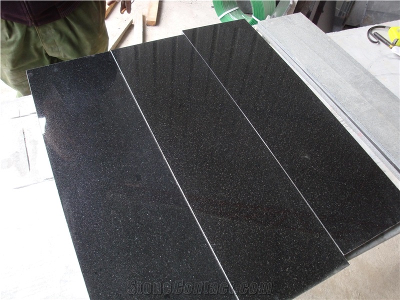 Black Galaxy Granite Slabs Polished