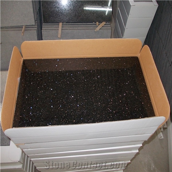 Black Galaxy Granite Slabs Polished