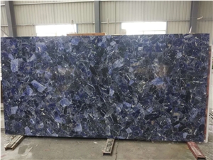 Blue Agate Polished Semiprecious Stone Slabs