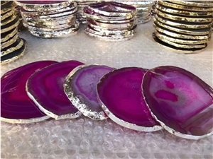 Brazil Amethyst Polished Agate Gemstone Droplight