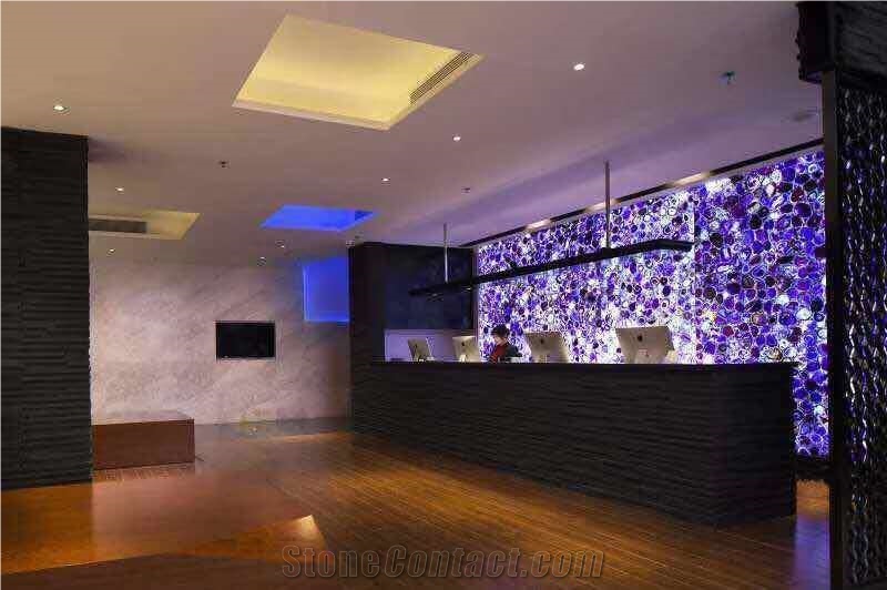 Brazil Amethyst Polished Semiprecious Stone Slabs