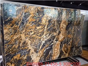 Brazil Fusion Black Granite Slabs Polished
