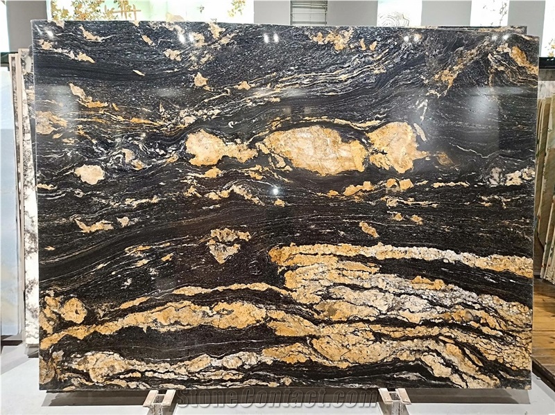 Brazil Fusion Black Granite Slabs Polished