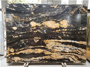 Brazil Fusion Black Granite Slabs Polished