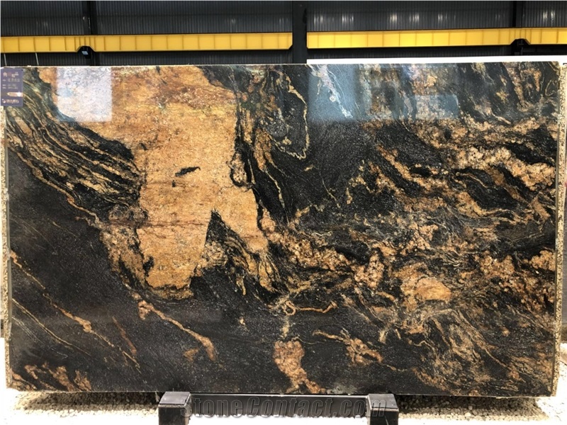 Brazil Fusion Black Granite Slabs Polished