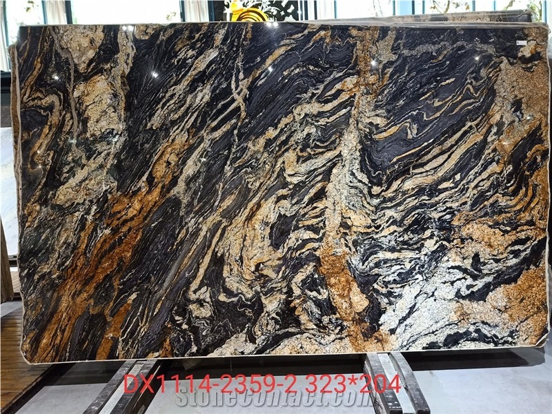 Brazil Fusion Black Granite Slabs Polished