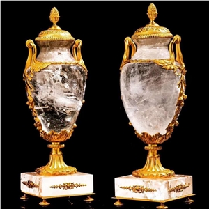 Brazil White Crystal Semiprecious Handcrafts Gifts