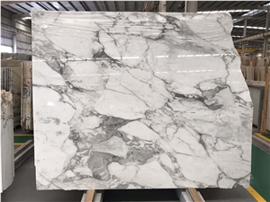 Calacatta Gold Marble White Polished Stair Treads