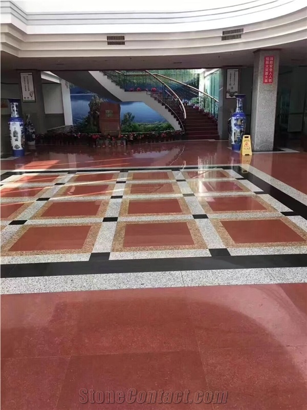 China Red Granite  Tiles Polished Floor Covering