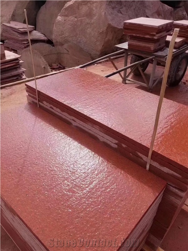 China Red Granite  Tiles Polished Floor Covering