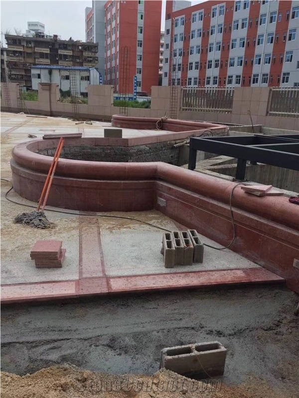 China Red Granite  Tiles Polished Floor Covering