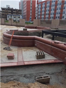 China Red Granite  Tiles Polished Floor Covering