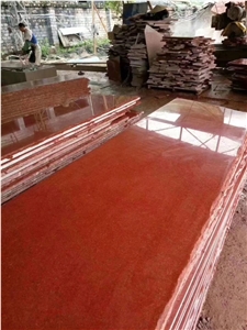 China Red Granite Polished Natural Stone Columns