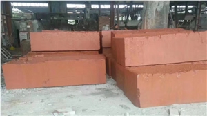 China Red Sandstone Split Kerbstone Pavers