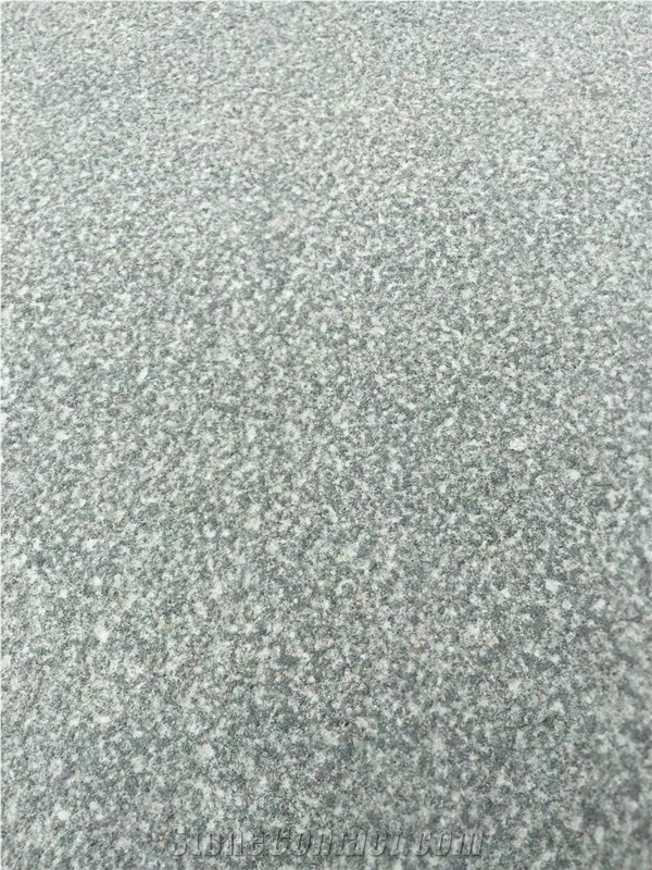 China Sichuan Green Sandstone Bushhammered Slabs