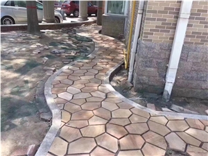 China Sichuan Yellow Sandstone Splie Culture Stone