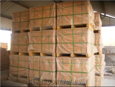 China Yellow Ceramic Tile Honed Bathroom Floor