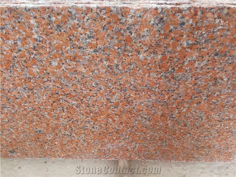 Chinese Maple Red Granite Slabs -Polished