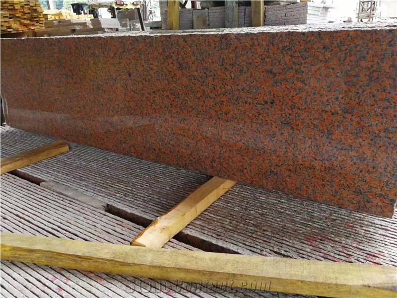 Chinese Maple Red Granite Slabs -Polished