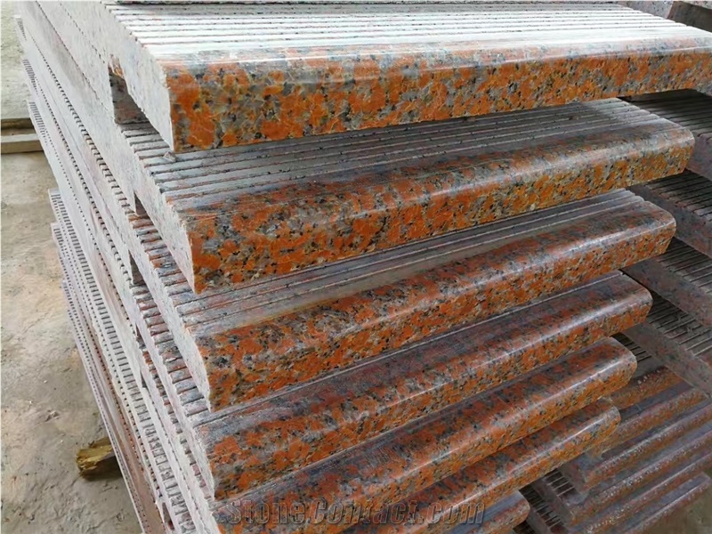 Chinese Maple Red Granite Slabs -Polished