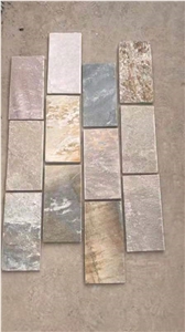 Chinese Natural Yellow Slate Tiles Wall Cladding