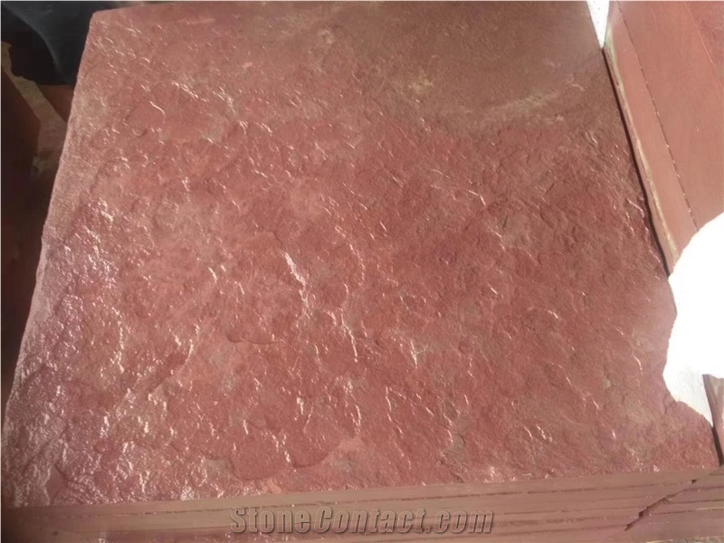 Chinese Red Sandstone Flamed Floor Covering Tiles