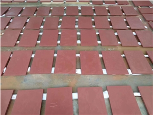 Chinese Red Sandstone Flamed Floor Covering Tiles