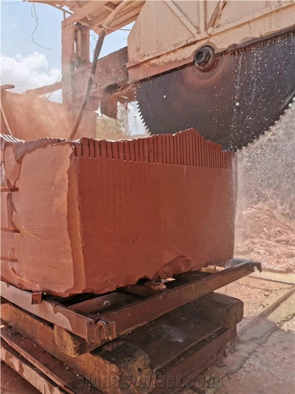 Chinese Red Sandstone Flamed Floor Covering Tiles
