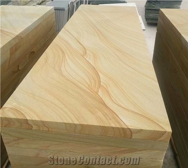 Chinese Yellow or Buff Sandstone Blocks & Rocks