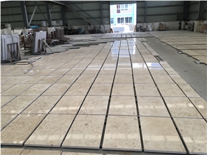 Germany Jura Beige Limestone Flooring Tiles-Polished