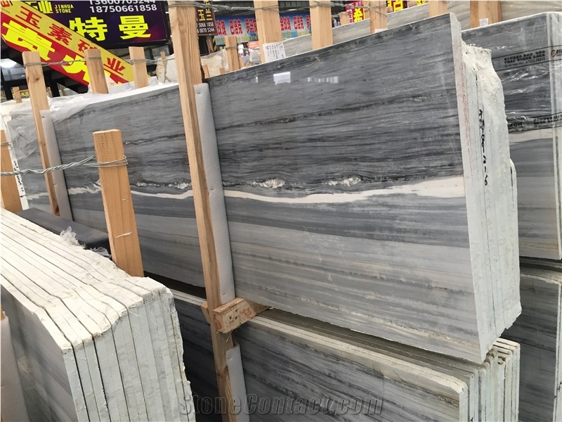 India Palissandro Blue Marble Slabs Polished