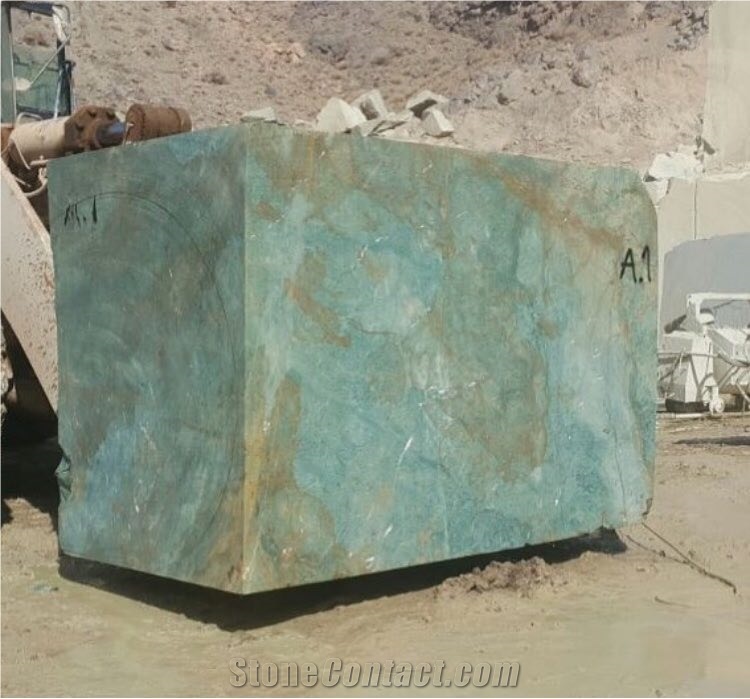 Iran Montage Green Granite Quarry Blocks
