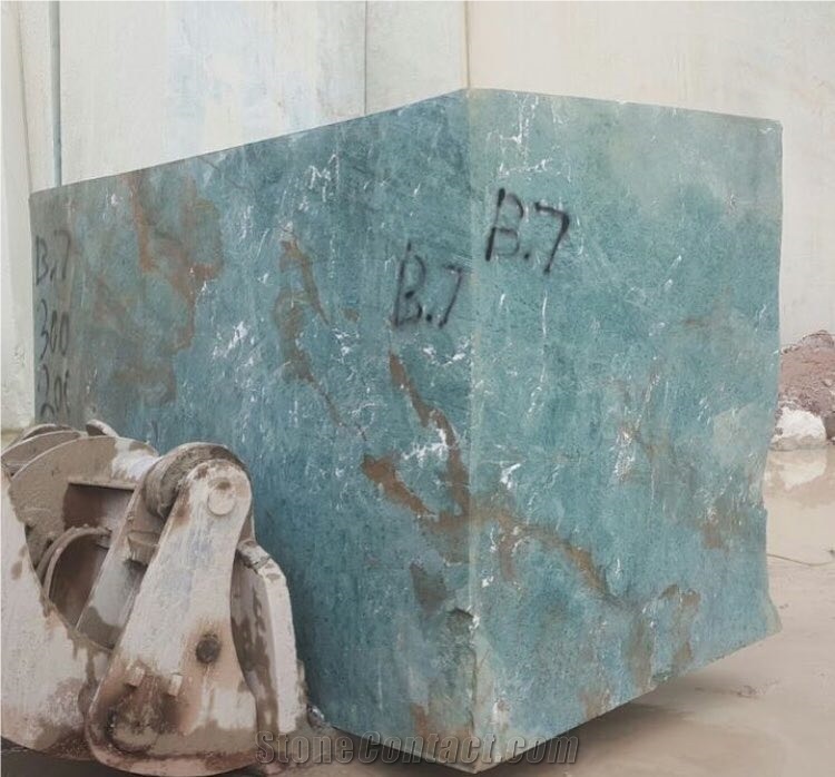 Iran Montage Green Granite Quarry Blocks