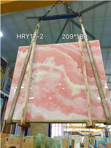 High Quality Iran Pink Onyx Slabs -Polished