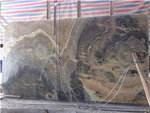 Iran Smoky Grey Onyx Slabs-Polished