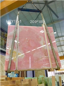 Italy Onice Rosa Pink Onyx Slabs