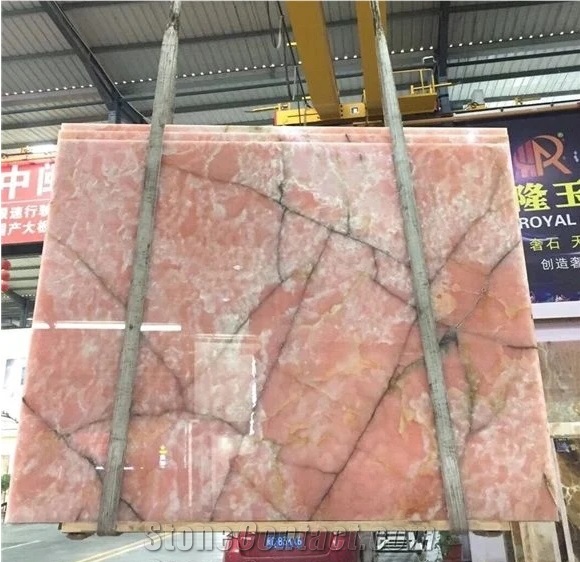 Italy Onice Rosa Pink Onyx Slabs