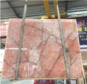 Italy Onice Rosa Pink Onyx Slabs