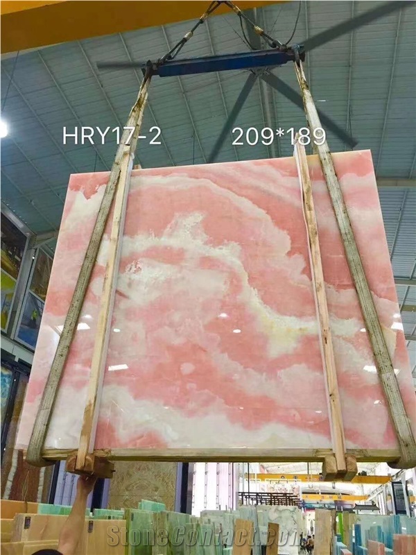 Italy Onice Rosa Pink Onyx Slabs