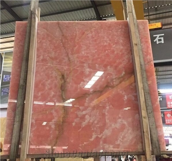 Italy Onice Rosa Pink Onyx Slabs