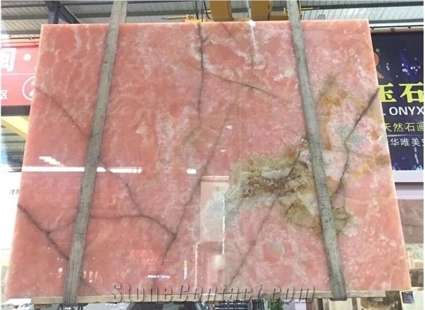 Italy Onice Rosa Pink Onyx Slabs