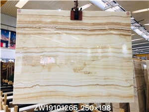 Pakistan White Wooden Onyx Polished Big Slabs