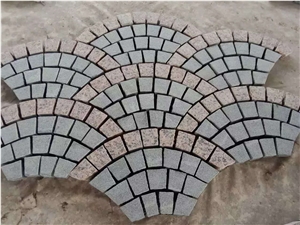 Red Porphyry Flamed and Split Cobblestone Pavers