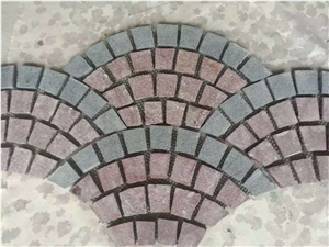 Red Porphyry Flamed and Split Cobblestone Pavers